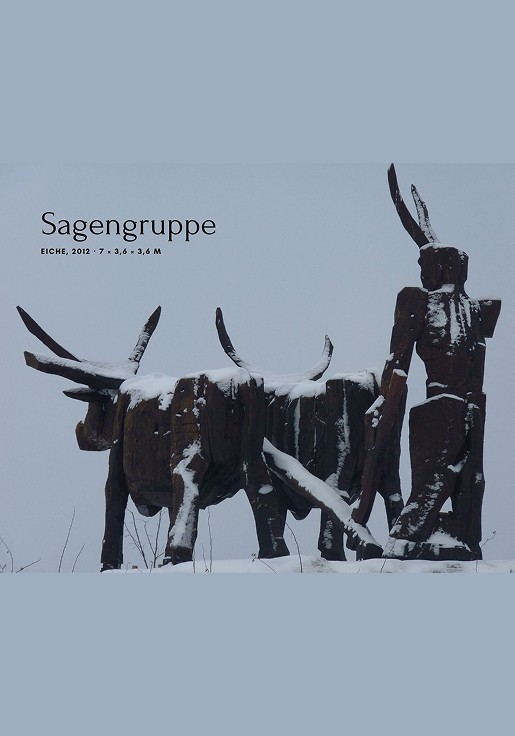 Sagengruppe - Hans-Georg Wagner, Holzbildhauer Künstler - 40 Jahre